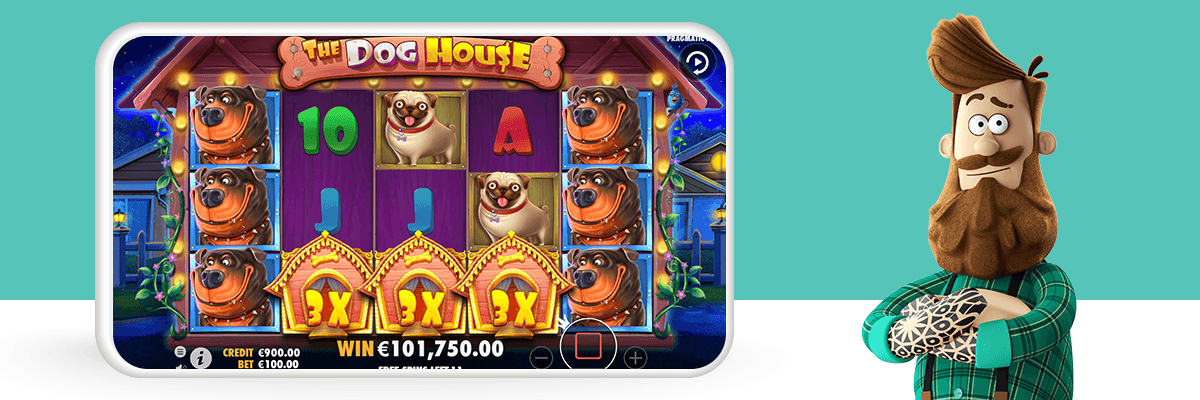 The dog house slot win